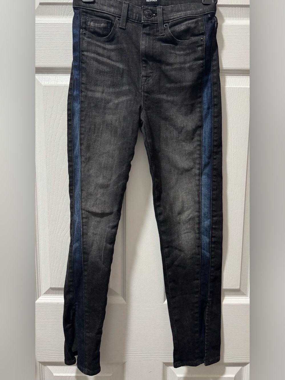 Hudson Jeans Black Denim with White Logo Tag